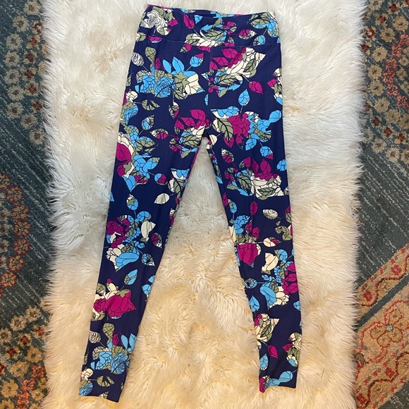 Lularoe Floral Leggings - Picture 2 of 6